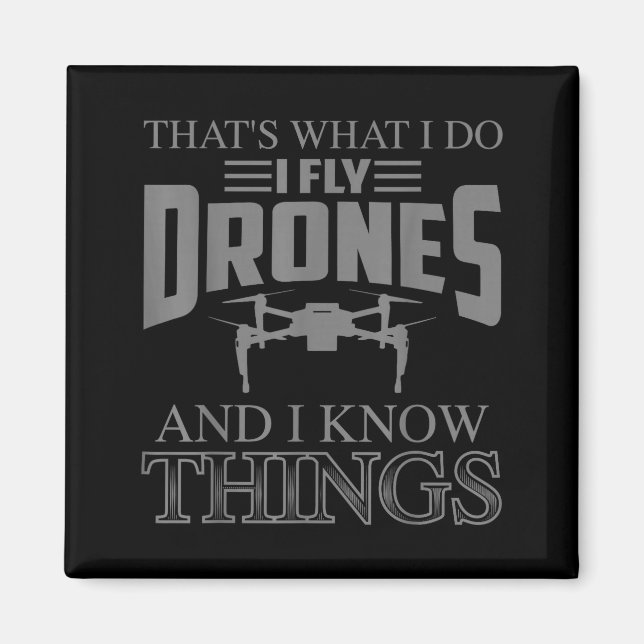Aimant Drôle d'art de drone pour hommes femmes garçons co (Devant)