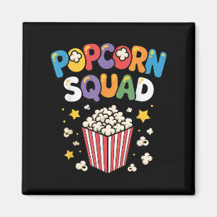 Aimant Drôle d'art de pop-corn pour hommes femmes enfants