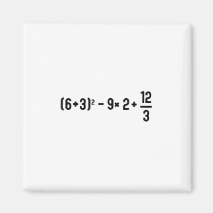 Aimant Drôle de 67 mème Pemdas Prof de maths élémentaire