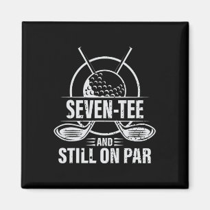 Aimant Drôle de 70e anniversaire Golf Pun Golf 70 ans G