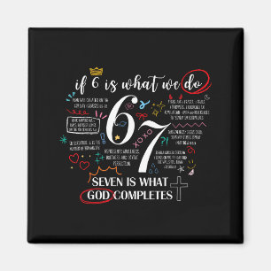 Aimant Drôle de ce que Dieu complète 6 7 Mème Jésus Chrét