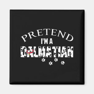 Aimant Drôle de déguisement d'amant de chien dalmatien Ha