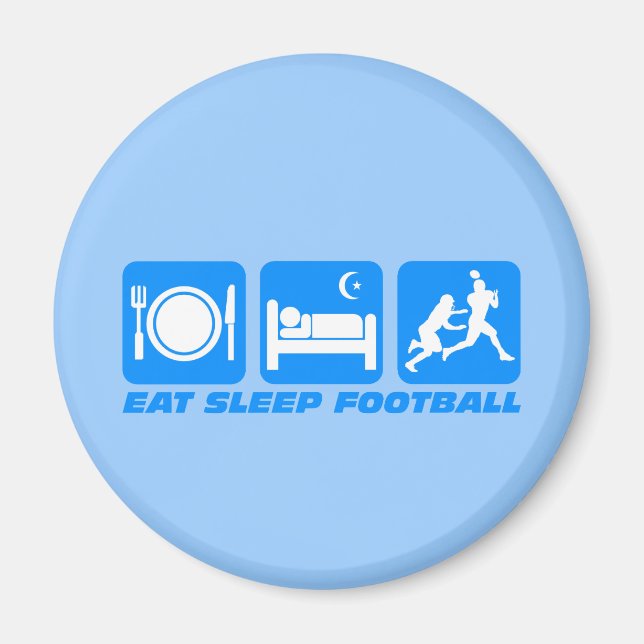 Aimant Drôle de dormir football (Devant)