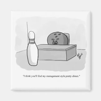 Aimant Drôle de gestion et de leadership Cartoon Humour