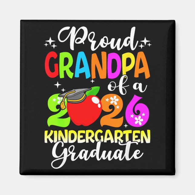 Aimant Drôle de grand-père fier d'une classe de maternell (Devant)