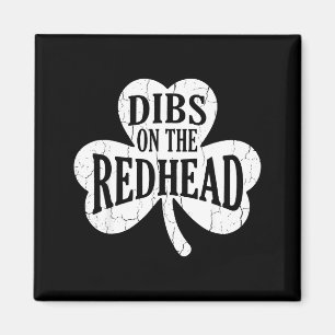 Aimant Drôle de jour de la Saint-Patrick trèfle irlandais