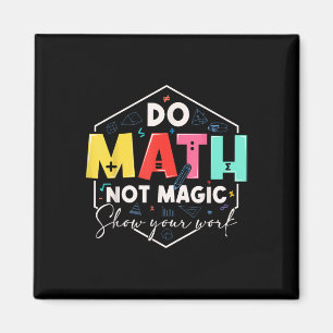 Aimant Drôle de maths retour à l'école fais des maths pas