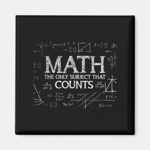 Aimant Drôle de nerd de la science Les maths le seul suje
