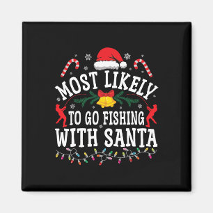 Aimant Drôle de Noël le plus susceptible d'aller pêcher a