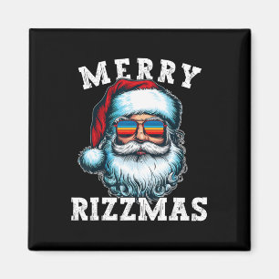 Aimant Drôle de Noël Rizz Meme Joyeux Rizzmas Pour Tendan