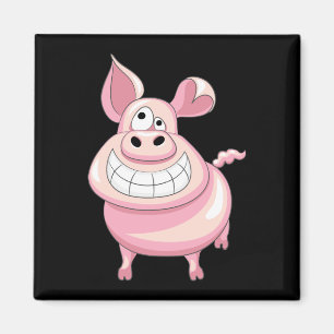 Aimant drôle de porc