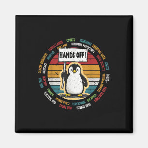 Aimant Drôle de résister à Penguin protestation contre le