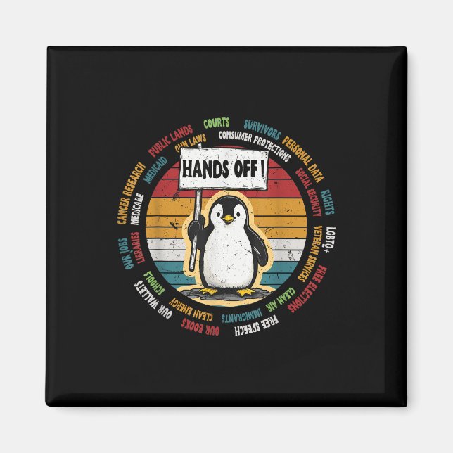 Aimant Drôle de résister à Penguin protestation contre le (Devant)