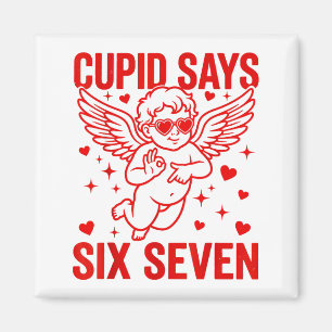 Aimant Drôle de Saint-Valentin Cud dit six sept Meme fill