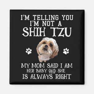 Aimant Drôle de Shih Tzu Shihtzu Cadeau Maman Bébé Animal