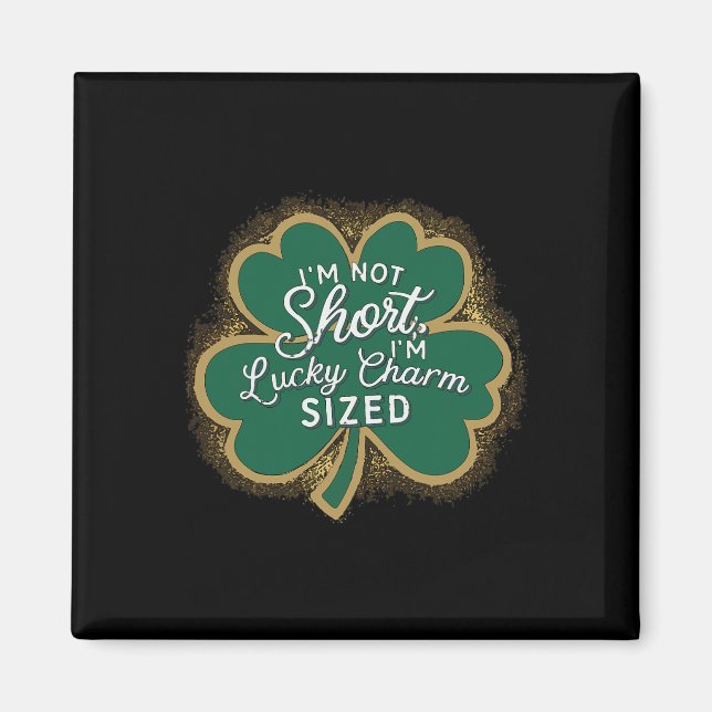 Aimant Drôle de St-Patrick Je ne suis pas petit je suis T (Devant)