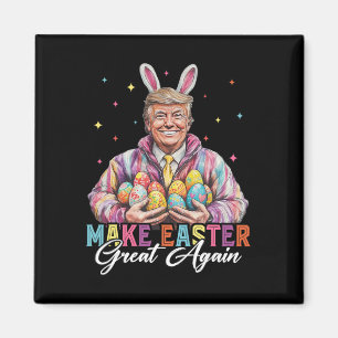 Aimant Drôle de Trump Faire Pâques Grande Again Lapin Cha