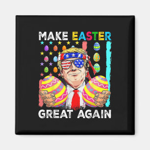 Aimant Drôle de Trump Faire Pâques Grande Again Lapin Cha