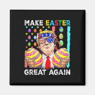 Aimant Drôle de Trump Faire Pâques Grande Nouvelle Lapin