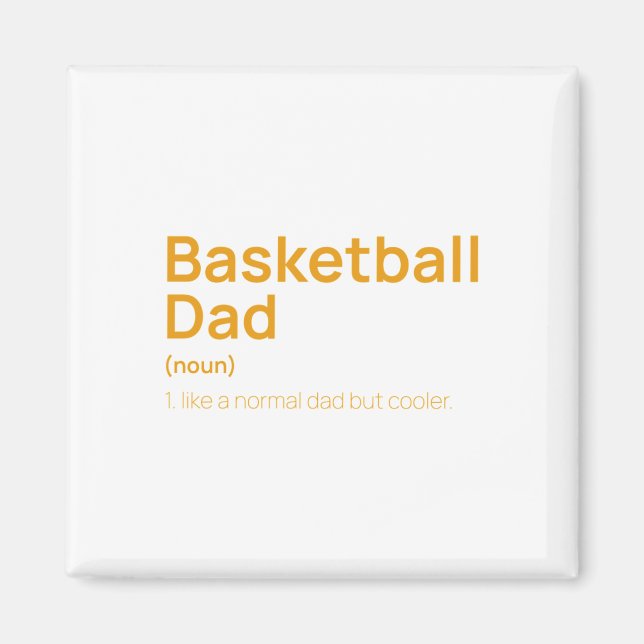 Aimant Drôle définition papa de basket-ball (Devant)