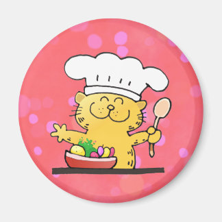 Aimant Drôle dessin | Funny Kitty Chef