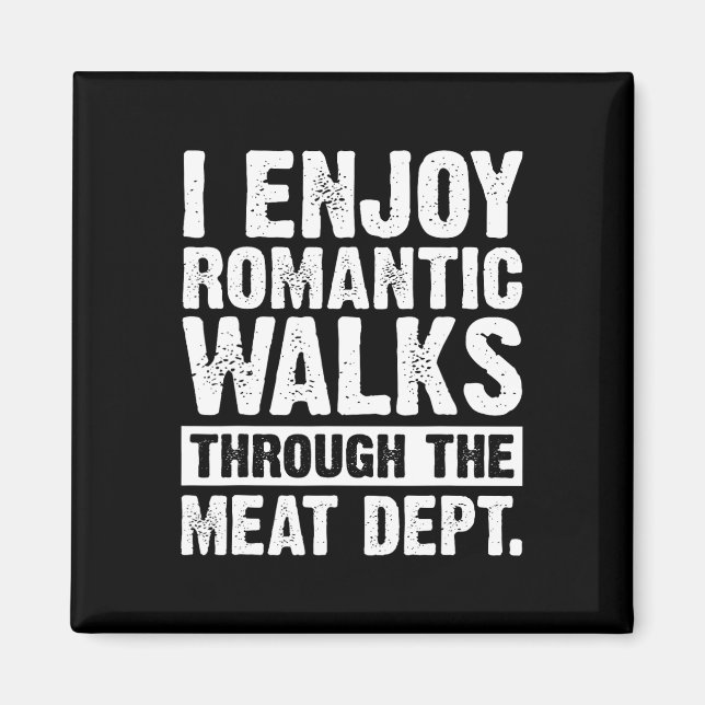 Aimant Drôle Dire Viande Bacon Beef Grilling Bbq Lover (Devant)