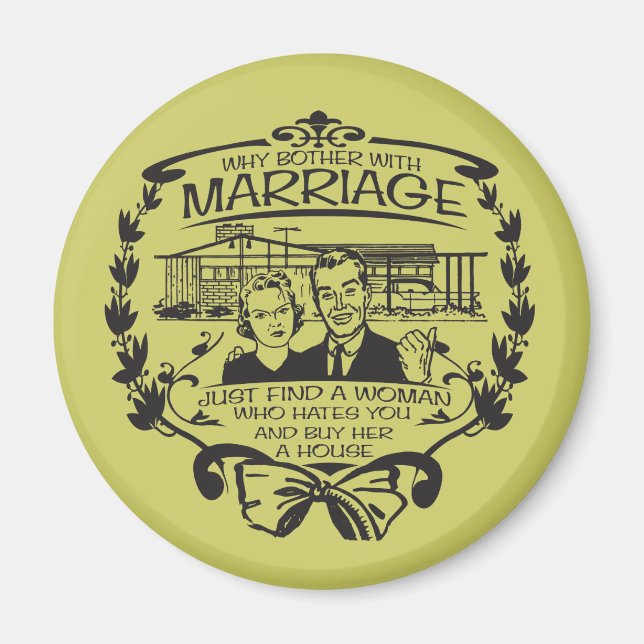Aimant Drôle Divorce (Devant)