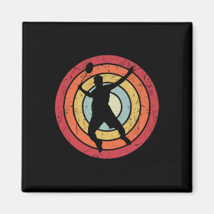 Aimant Drôle Dminton Navette Retro Vintage Pour Hommes Fe