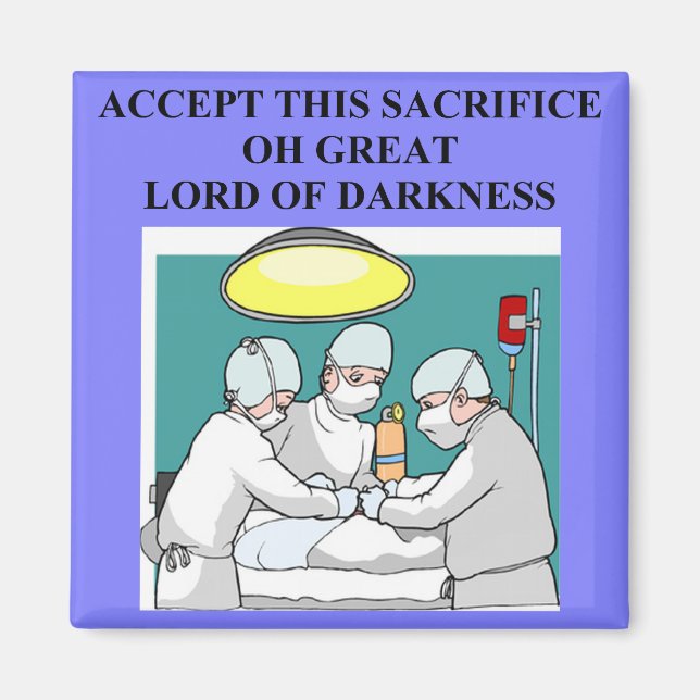 Aimant Drôle docteur ! (Devant)