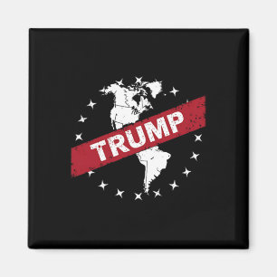 Aimant Drôle Donald Trump Drapeau Américain Canada Groenl