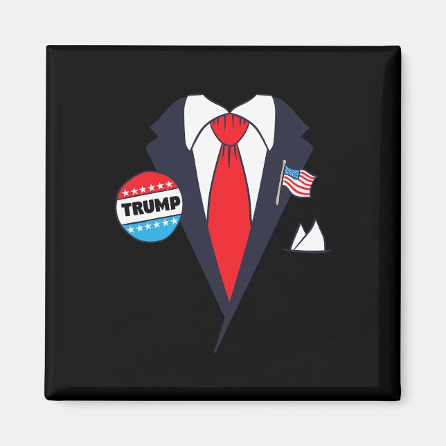 Aimant Drôle Donald Trump Halloween Costume - Tee de dess (Devant)
