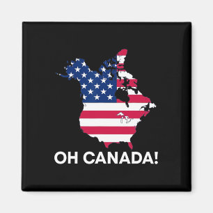 Aimant Drôle Donald Trump Oh Canada 51e État Usa Americ