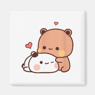 Aimant Drôle Doux Kawaii Kp Ours Panda Enlacement Couple