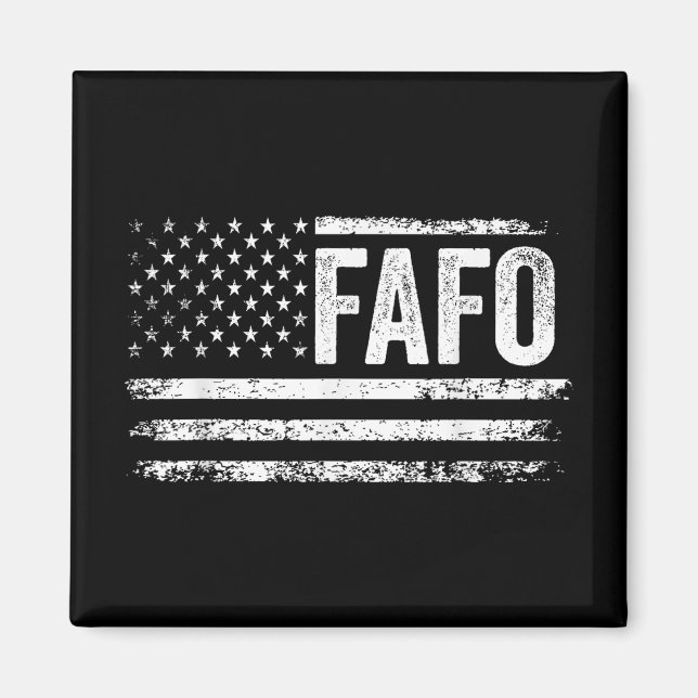 Aimant Drôle Drôle Fafo Trump Drapeau Américain Fafo Drap (Devant)
