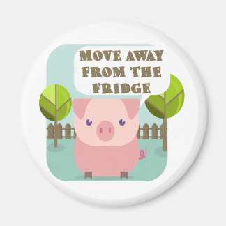Aimant Drôle Éloignez-Vous Du Frigo Pig