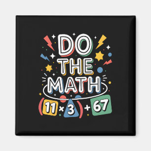 Aimant Drôle équation mathématique scolaire de 100 jours