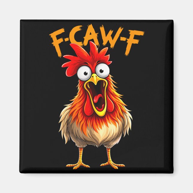 Aimant Drôle f caquètement f coq oiseau poulet chuchoteur (Devant)