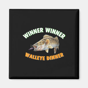 Aimant Drôle gagnant pêche Walleye Diner Poisson Fr