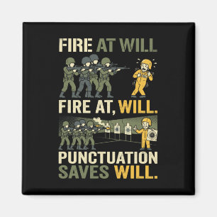 Aimant Drôle Grammaire Ponctuation Humour Professeur D'an