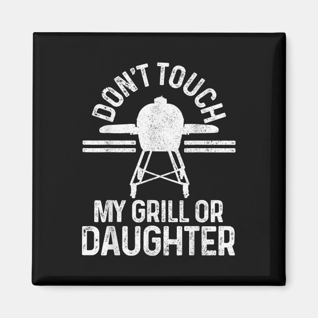 Aimant Drôle Grillmaster Barbecue Grill Chef Cadeau (Devant)