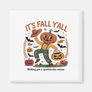 Aimant Drôle Halloween automne mignon C’est automne Y’all