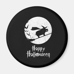 Aimant Drôle Halloween Costume sorcière Hippo Lover cadea
