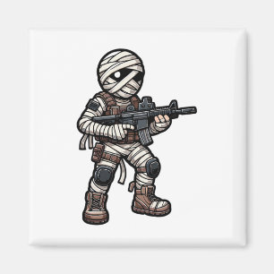 Aimant Drôle Halloween tactique maman armée hommes vétéra