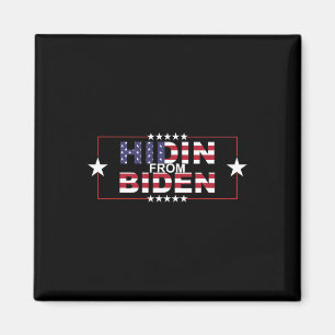 Aimant Drôle Hidin De Biden - Anti Joe - Pro Trump