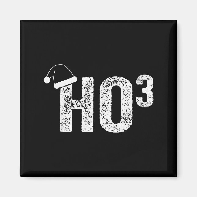 Aimant Drôle Ho Ho Ho Ho3 Prof de Maths Chapeau de Père N (Devant)