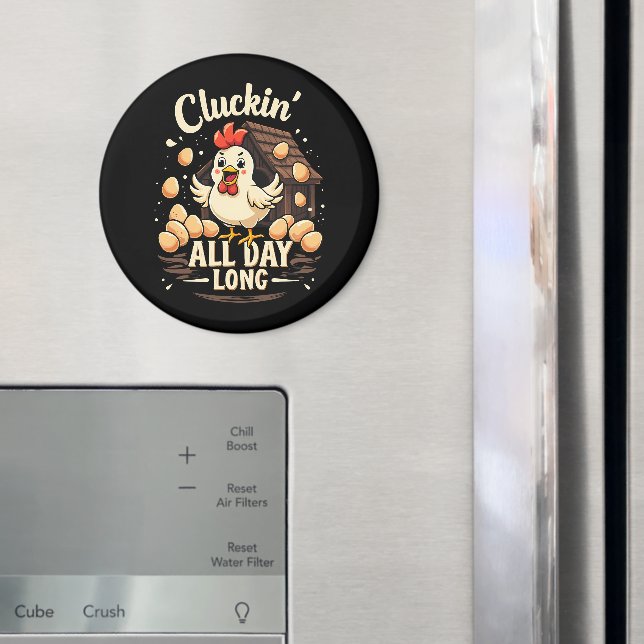 Aimant Drôle Humour de poulet Rustique ferme (In situ (réfrigérateur))