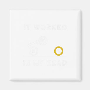 Aimant Drôle Il A Travaillé Dans Ma Tête Billiard 8 Ball 