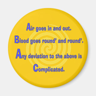 Aimant Drôle Infirmière ou des dons de thérapie respirato