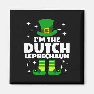 Aimant Drôle Irlandais Hollandais Leprechaun Joyeux St Pa