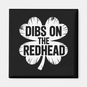 Aimant Drôle irlandais st patricks day shamrock dibs sur